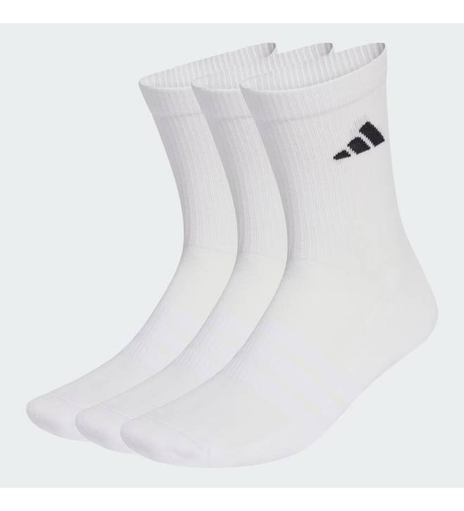 ADIDAS CUSHIONED SPORTSWEAR CREW SOCKS 3 PAIR PACK - JZ0530